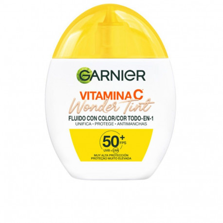 GARNIER VITAMINA C WONDER TINT fluido con color SPF50+ #claro 40 ml