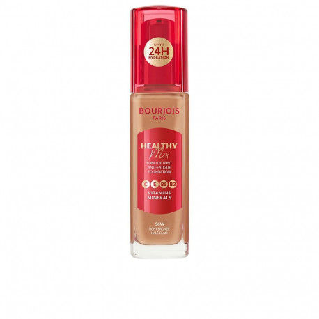 BOURJOIS HEALTHY MIX base de maquillaje #56W-Light Bronze 30ml