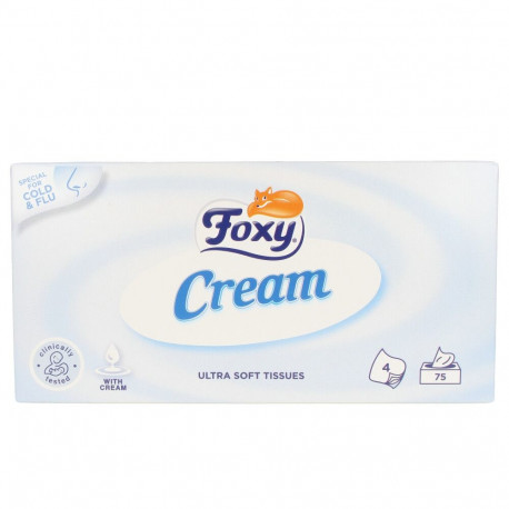 FOXY FACIAL CREAM pañuelos pieles sensibles 75 u