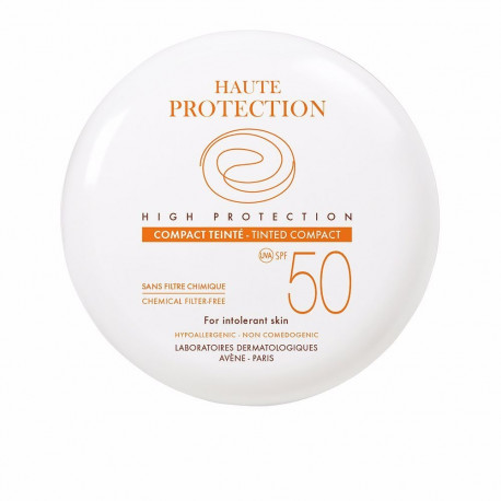 AVÈNE SOLAIRE COMPACTO con color alta protección SPF50 #arena 10 gr