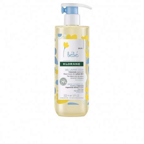 Klorane Bébé õrn puhastusgeel juustele ja kehale 500ml