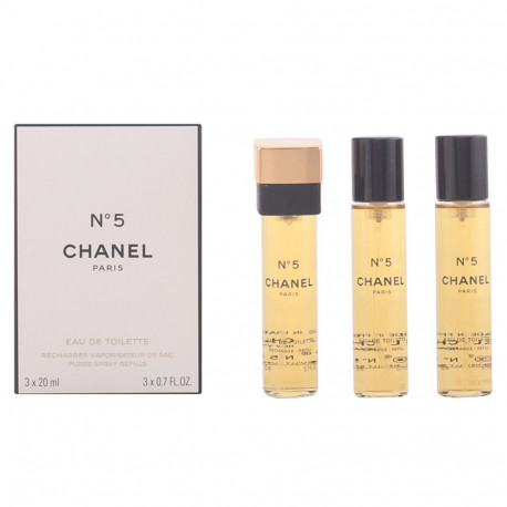 Chanel tualettvesi Nº 5 käekoti pihusti täitepakendid 3x20ml