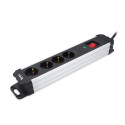 4-socket plugboard with power switch TM Electron TMUAD404