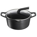Kastrul kaanega Tefal E2494644 Must Ø 24 cm