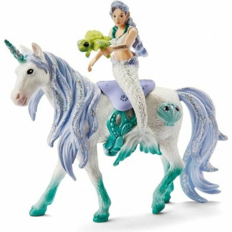Figuurikesed Schleich 42509 Mermaid on sea unicorn Ükssarvik 4 Tükid, osad