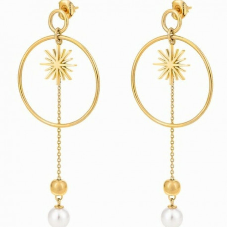 Ladies'Earrings Folli Follie 3E19S130YW (7,3 cm)