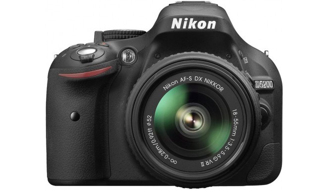 Nikon D5200 + 18-55mm VR II Kit, black