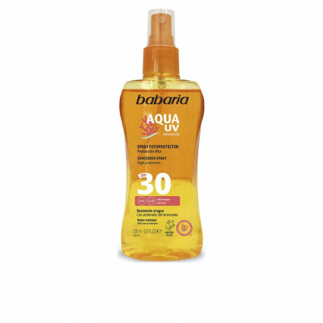 Body Sunscreen Spray Babaria Solar Aqua Uv Spf 30 200 ml