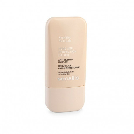Crème Make-up Base Sensilis Pure Age Perfection Nº 05-Peche Rose 30 ml Anti-imperfections