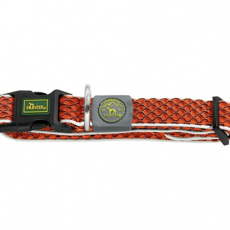 Koera kaelarihm Hunter Basic Niit Oranž Suurus M Orange (33-50 cm)