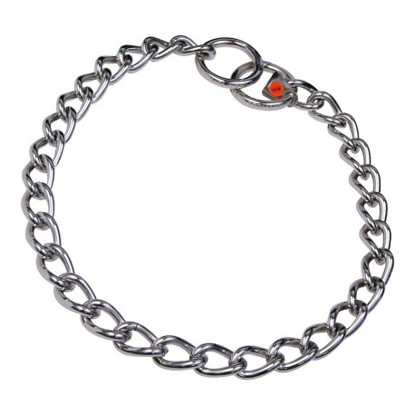 Hs Sprenger dog collar 4mm Links Twisted 55cm, silver