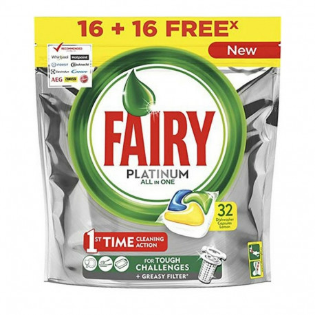 Nõudepesu tabletid Fairy All in 1 Platinum Värske (24 Ühikut)