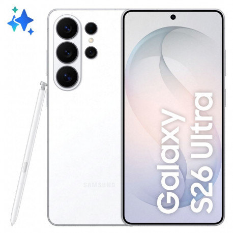 Samsung Galaxy S26 Ultra 512GB valge 17,49cm (6,9") OLED-ekraan, Android 16, 200MP nelikkaamera