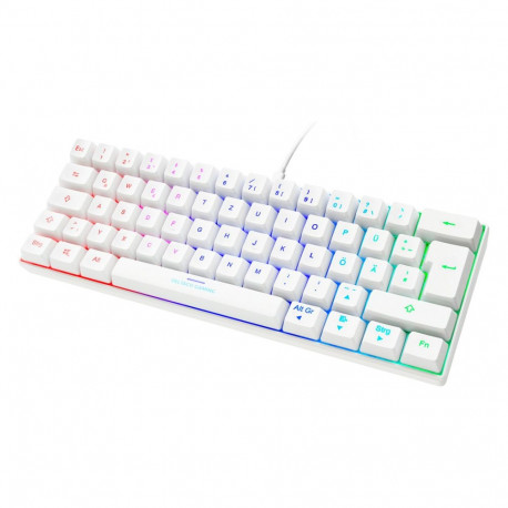 "Deltaco Gaming Tastatur USB, RGB, weiß"