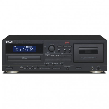 TEAC AD-850-SE must CD- ja kassetimängija USB-ga