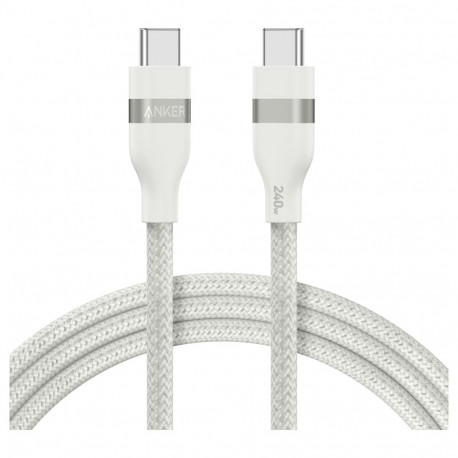 Anker USB-C - USB-C kaabel 90cm 240W taaskasutatud punutud PCR soft-touch pehme ja vastupidav USB-IF
