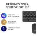 "Logitech Desktop MK370 Wireless Black - US Layout"