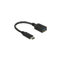 "DeLock USB-C > USB 3.1 (ST-BU) Adapter Schwarz"