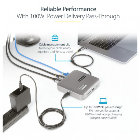 D StarTech USB C mitme pordiga adapter