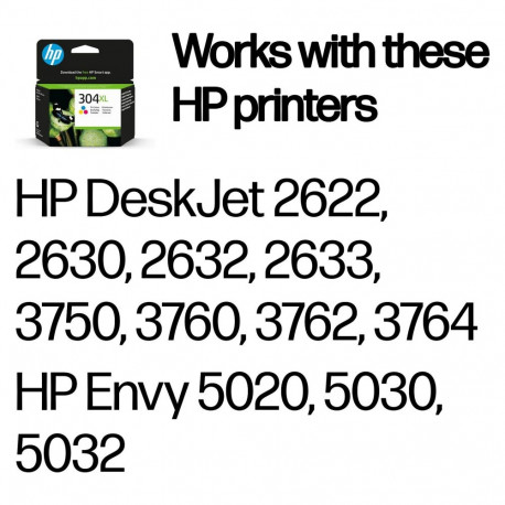 HP 304XL kolmevärviline originaaltint