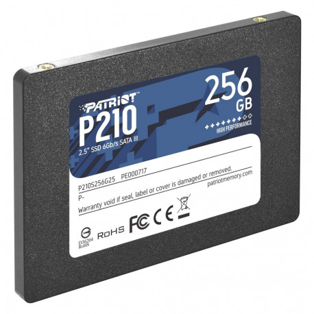 "2,5"" Patriot P210 256 GB (schwarz, SATA 6 Gb/s, 2,5"")"