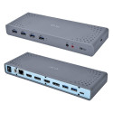 "D I-Tec USB 3.0 / USB-C 5K Universal Dual Docking Station"