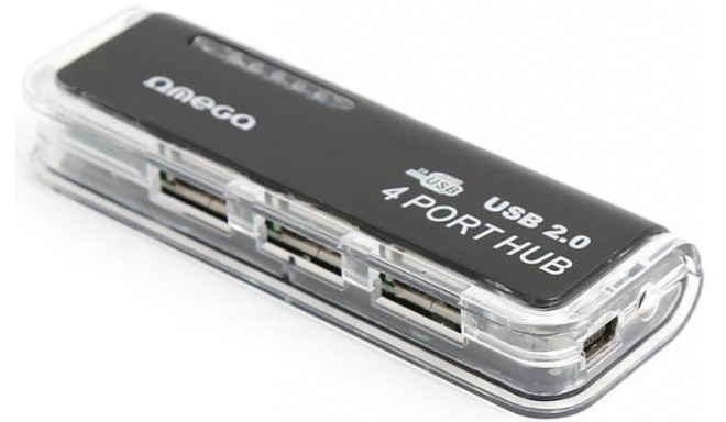 Omega USB 2.0 hub 4-port + OTG cable (OUH24T)