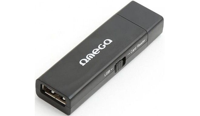 Omega card reader microUSB, black