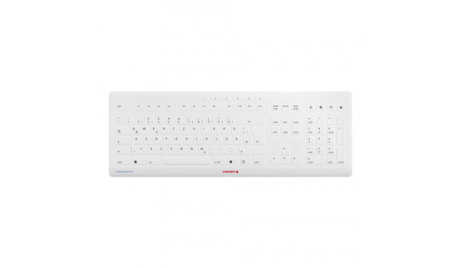 "Cherry Keyboard Stream PROTECT [DE] white grey"