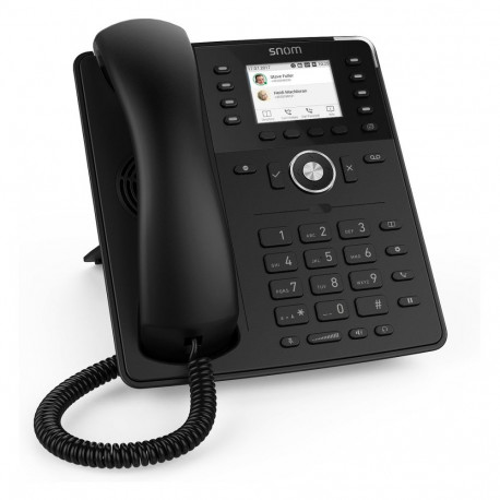 SNOM D735 must VOIP lauatelefon (SIP) ilma toiteplokita