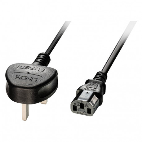 "LINDY IEC-Netzkabel UK IEC-320 C13 5A 3 Pin 2m"