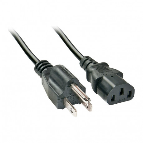 "LINDY IEC-Netzkabel US-Netzstecker Kpl 18AWG USA 3 Pin 2m"