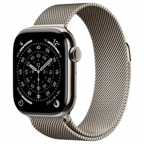 Apple Watch S11 naturaalne titaan Cellular 42mm (naturaalne Milanaise rihm)