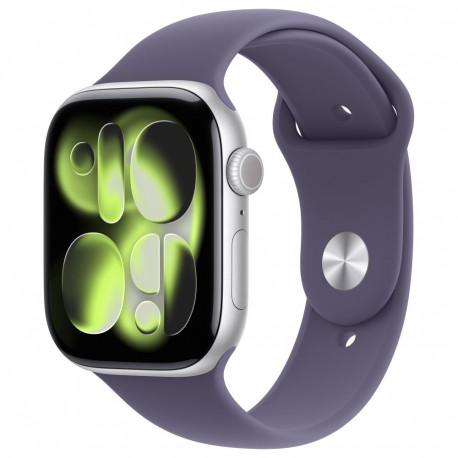 Apple käekell S11 alumiinium mobiilsidega 46mm spordirihm M/L, hõbedane, uduvioletne