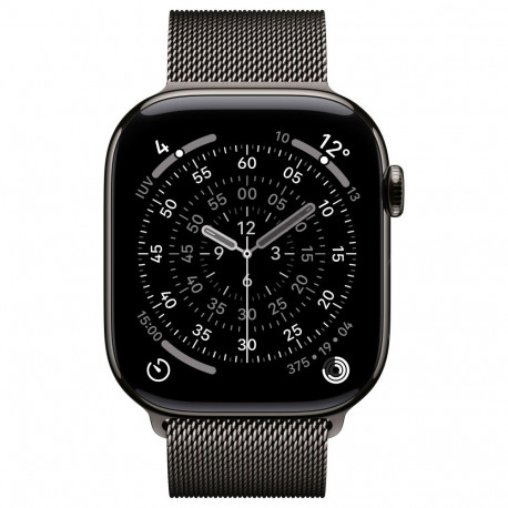 Apple käekell S11 titaanist mobiilsidega 46mm milanese rihm M/L, kildkivihall