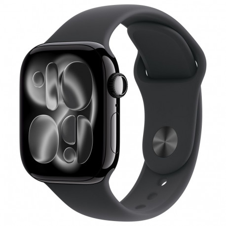 Apple nutikell S11 alumiinium mobiilsidega 42mm, diamantmust (spordirihm must, S/M)