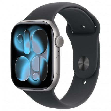 Apple nutikell Watch S11 alumiinium 46mm spordirihm S/M, spacehall, must