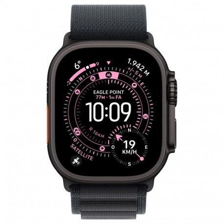 Apple nutikell Ultra 3 titaanist mobiilsidega 49mm Alpine Loop suur, must