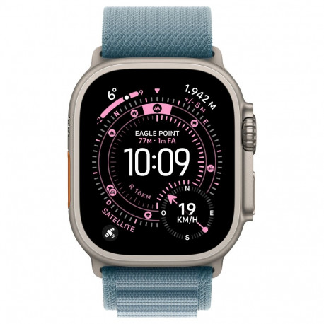 Apple nutikell Watch Ultra 3 49mm titaanist mobiilsidega, naturaalne Alpine Loop hele sinine suur