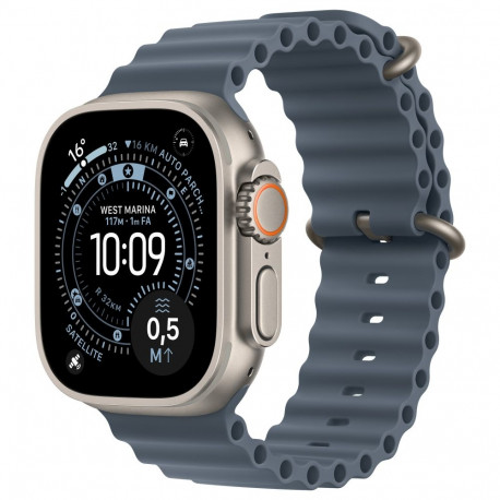 Apple nutikell Watch Ultra 3 titaanist mobiilsidega 49mm, naturaalne, Ocean rihm meresinine