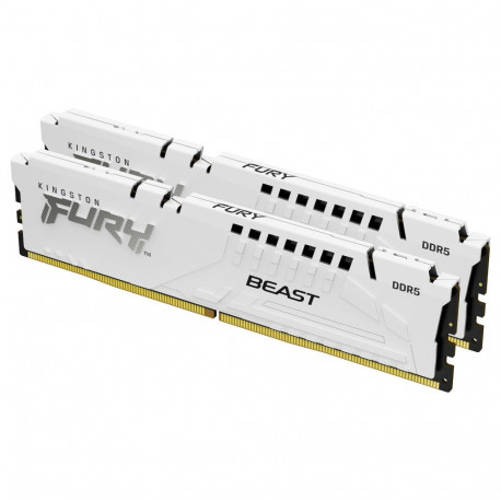 Kingston 64GB 6400MT/s DDR5 CL32 DIMM 2-st koosnev komplekt FURY Beast valge EXPO
