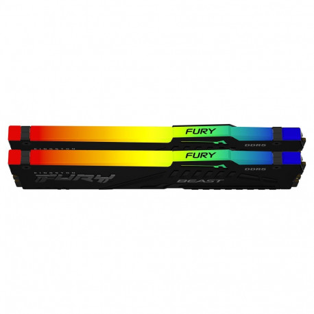 Kingston 64GB 6400MT/s DDR5 CL32 DIMM FURY Beast RGB EXPO 2-osaline komplekt