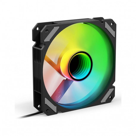 "120mmSharkoon SHARK Mirror RGB PWM REVERSE Black"