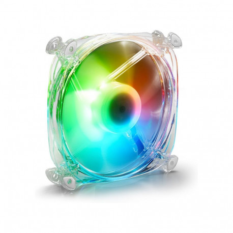 "120mm Sharkoon SHARK Disc RGB Fan (transparent, 120 mm)"