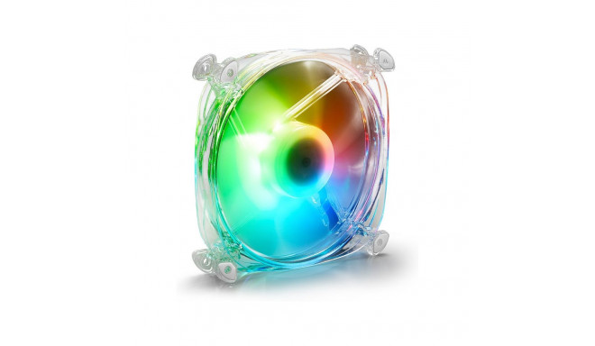 120mm Sharkoon SHARK Disc RGB ventilaator (läbipaistev)