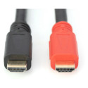 DIGITUS HDMI-kaabel 1.3b Typ A -> Typ A St/St 15,00m must kilekott