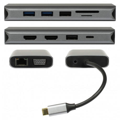 Z Plusonic USB-C dokkimisadapter 8in1