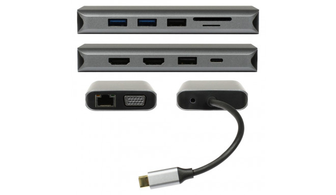 Z Plusonic USB-C dokkimisadapter 8in1