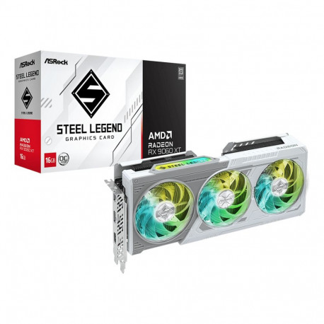"RX 9060 XT 16GB ASRock Radeon Steel Legend OC GDDR6"