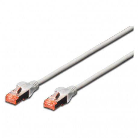 "DIGITUS Patchkabel Cat6 S/FTP 2xRJ45 5.0m grau Hebelschutz Polybeutel"